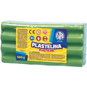 Plastelina Astra, 0.5 kg, zielona jasna